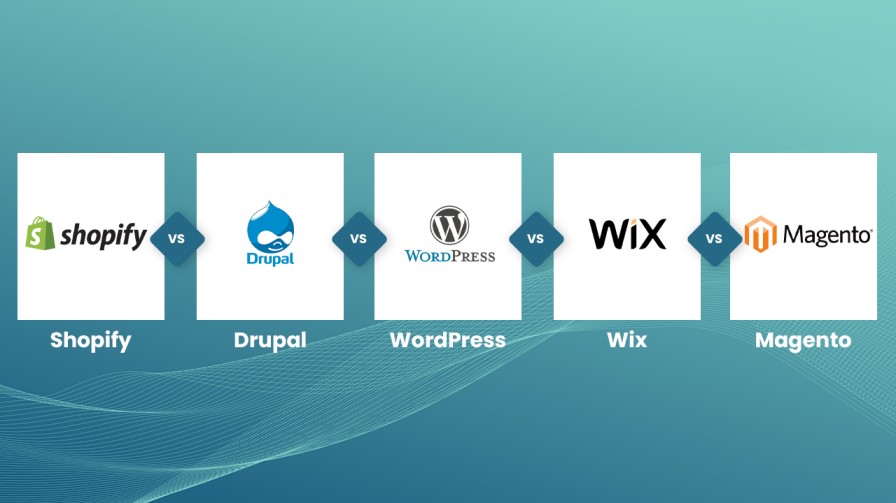 Difference Between Shopify, Drupal, WordPress, Wix And Magento