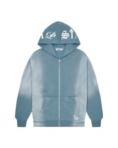 Latest Script Hoodie Blue