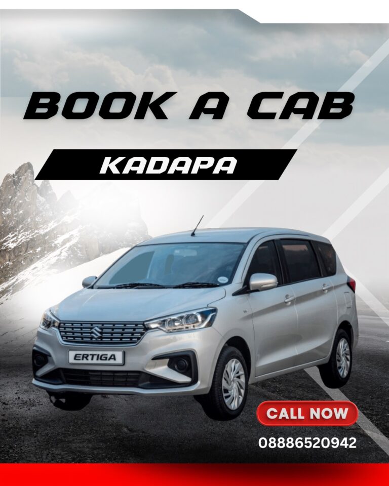 car rental Kadapa cab taxi