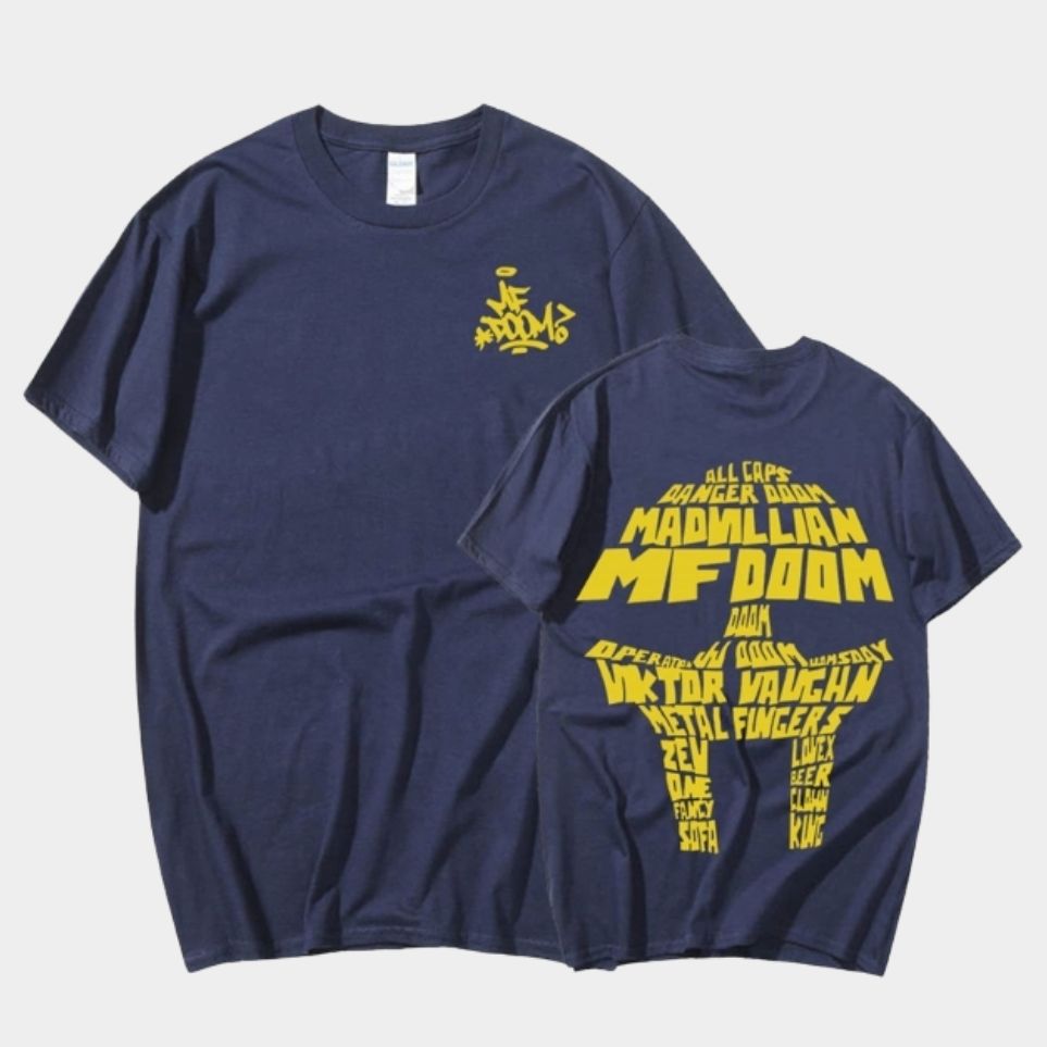 MF Doom Merch Graphic Hoodie with Villain Era Inspired Artwork