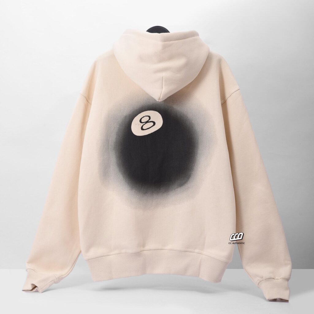 STUSSY 8 BALL FADE PUTTY HOODIE