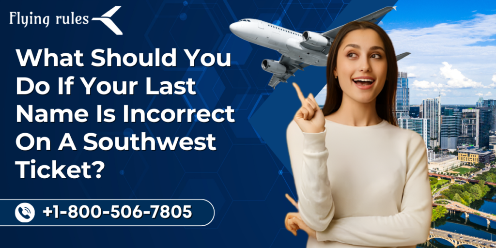 southwest wrong last name on airline ticket