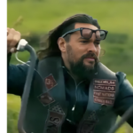 The Wrecking Crew 2026 Jason Momoa Kanaka Maoli Rocker Patches Black Motorcycle Club Leather Vest