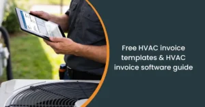 hvac invoice template banner