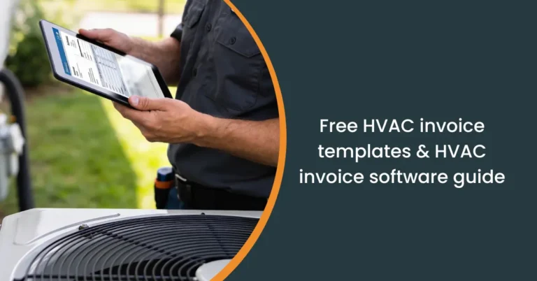 hvac invoice template banner