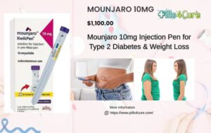 Mounjaro 10mg Tirzepatide weekly injection pen for blood sugar control and weight management