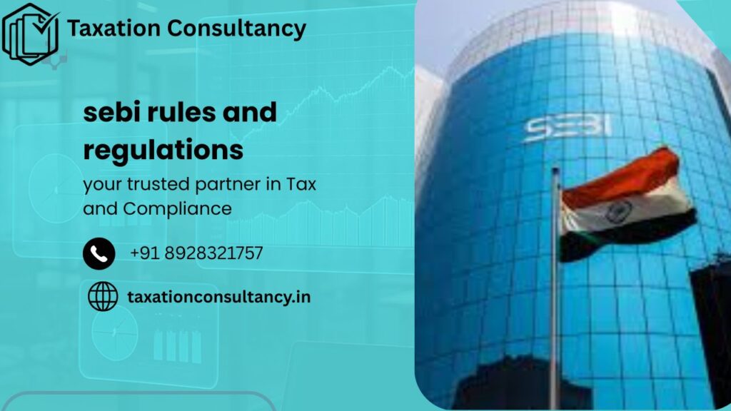 sebi rules and regulations