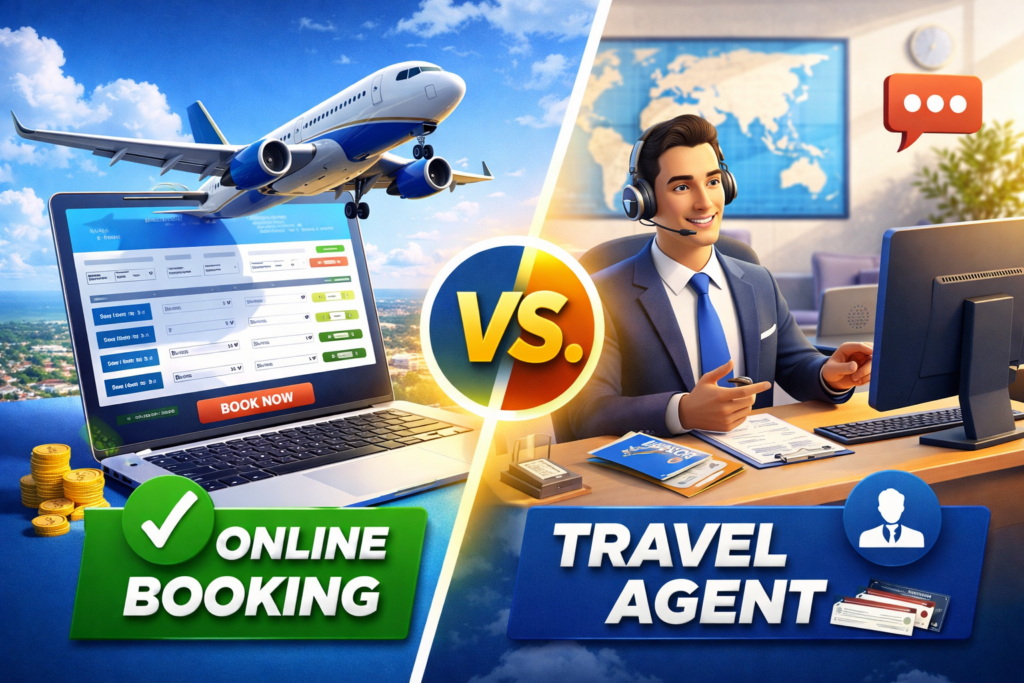 Online Flight Booking vs Travel Agents – Which is Better in 2026?