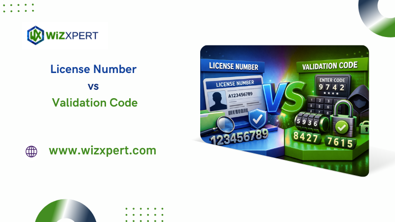 License Number vs Validation Code image