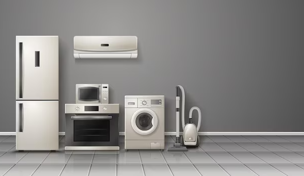 side by side fridge and freezer