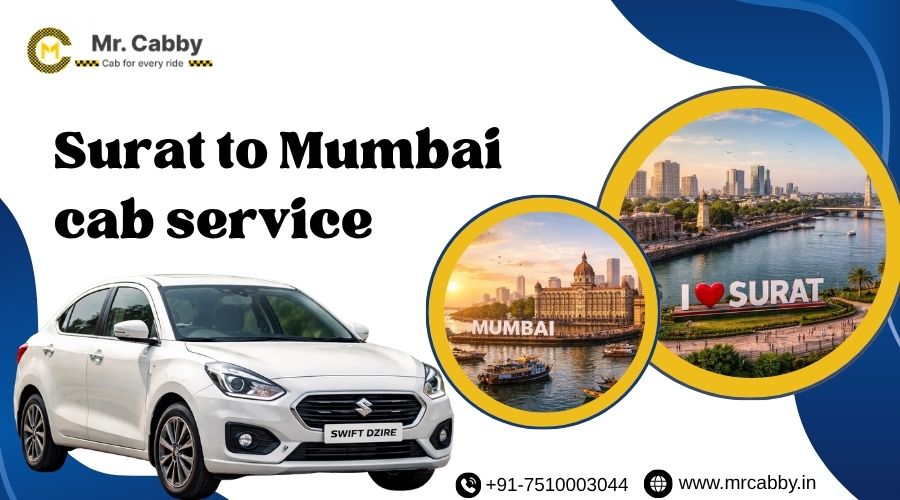 Surat to Mumbai cab service