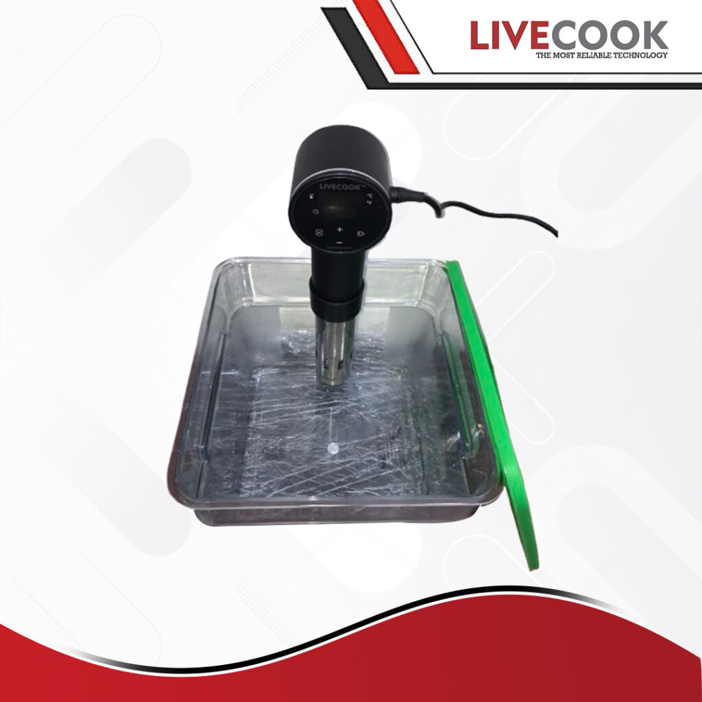 Commercial Sous Vide Machine by Live Cook in water bath for precision cooking