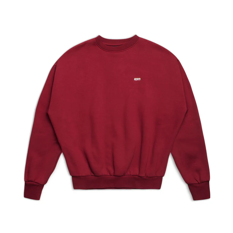 6PM CREWNECK WINE RED