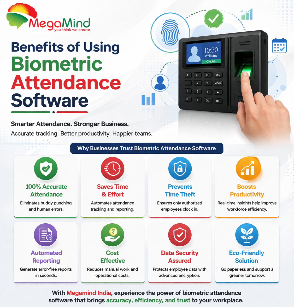 benefits of biometric attendance software