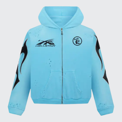 Blue Hellstar Studios Zip Hoodie