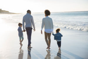 Family at a Beach