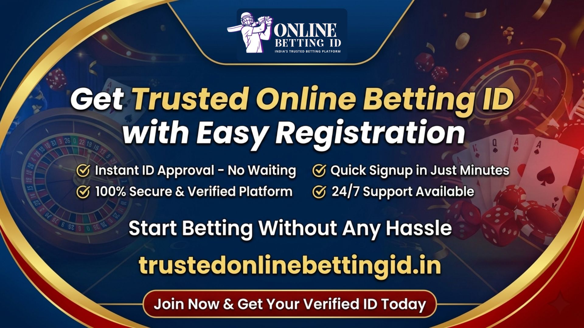 Start betting journey with verified online ID and smooth registration process today