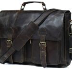 vintage leather messenger bag