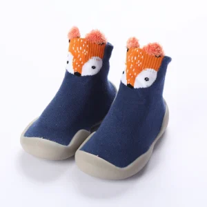 baby animal print booties