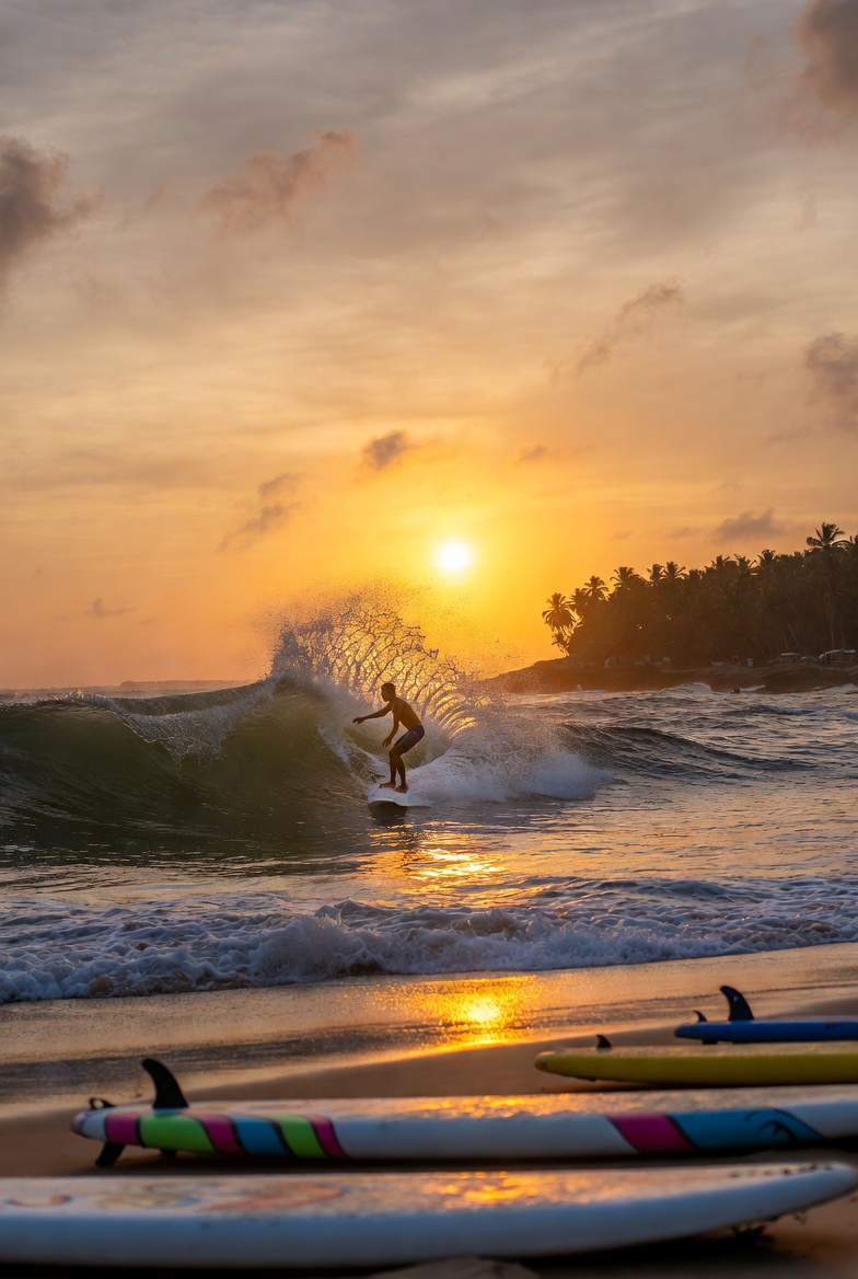 surfer riding