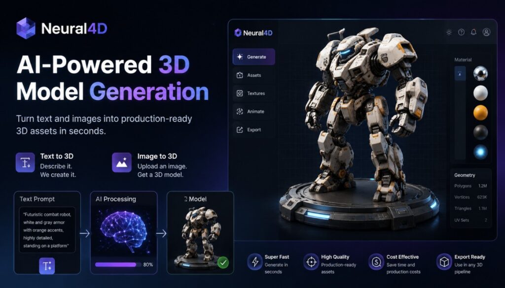 Neural4D: Transforming Ideas into 3D Reality with AI