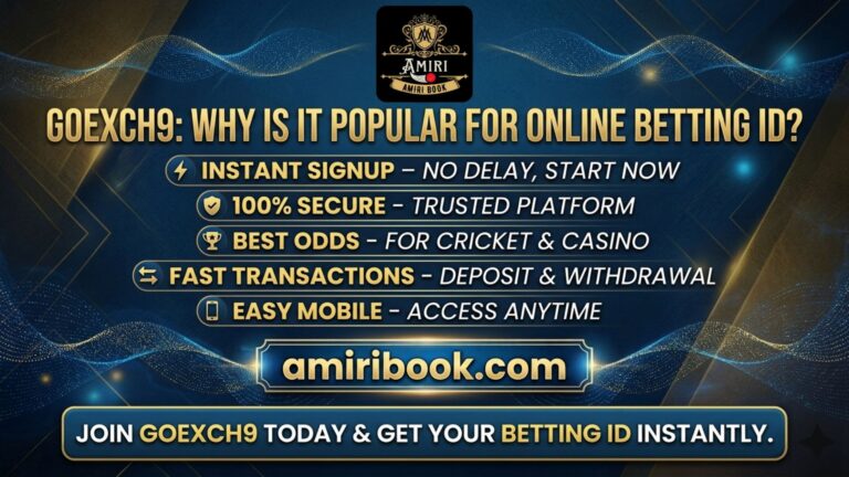 Goexch9 betting ID platform with instant signup verified users and hassle free transactions