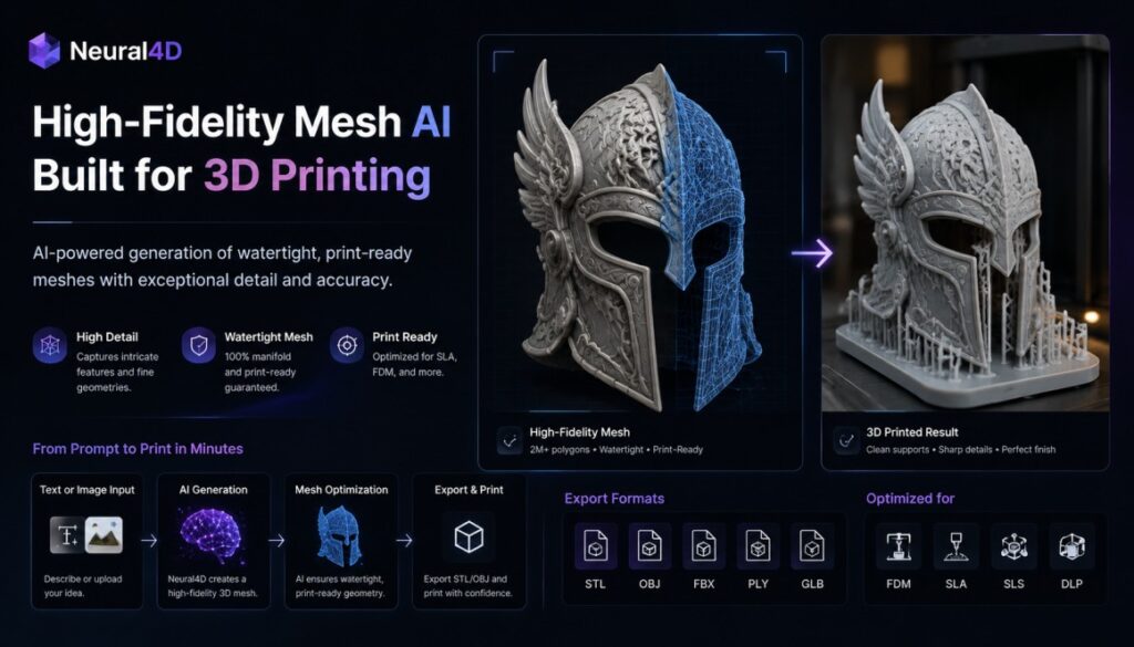 Neural4D: Precision Meets Creativity with High-Fidelity Mesh AI