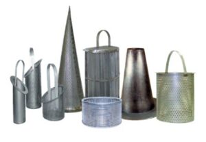 temporary inline stainless steel strainer