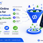 Online betting advertising dashboard with sportsbook campaign analytics and iGaming marketing visuals