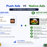 Push Ads vs Native Ads for Gambling Ad Campaign