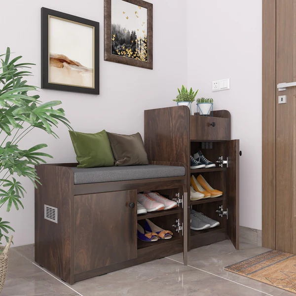 shoe rack with doors