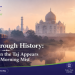 Rails Through History: A Day When the Taj Appears Beyond the Morning Mist