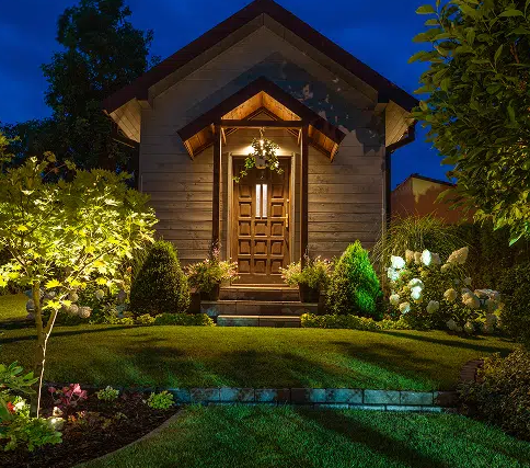 outdoor lighting installation