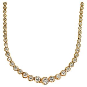 gold diamond necklace