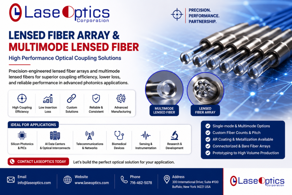 lensed fiber array