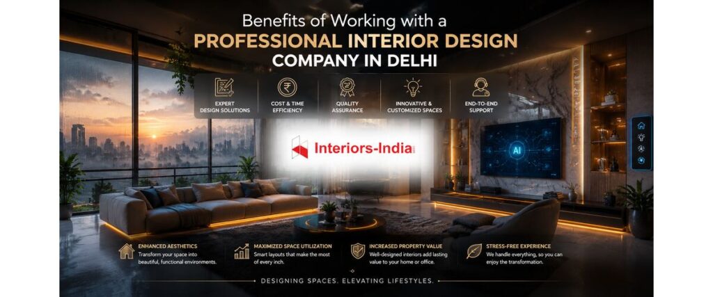 Benefits of Working with a Professional Interior Design Company in Delhi