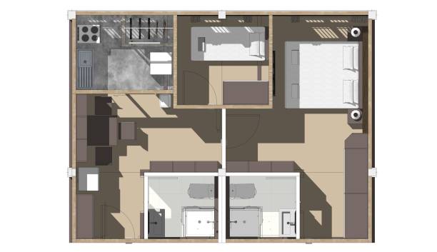Detached living space plans