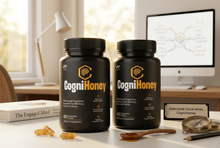 Buy CogniHoney daily focus support herbal supplement bottle