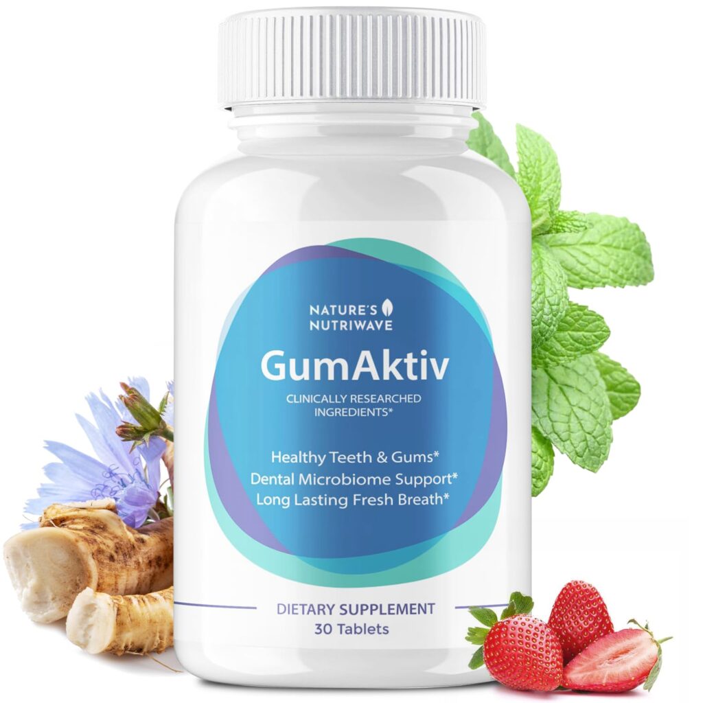 GumAktiv natural gum health support supplement for strong teeth and healthy gums