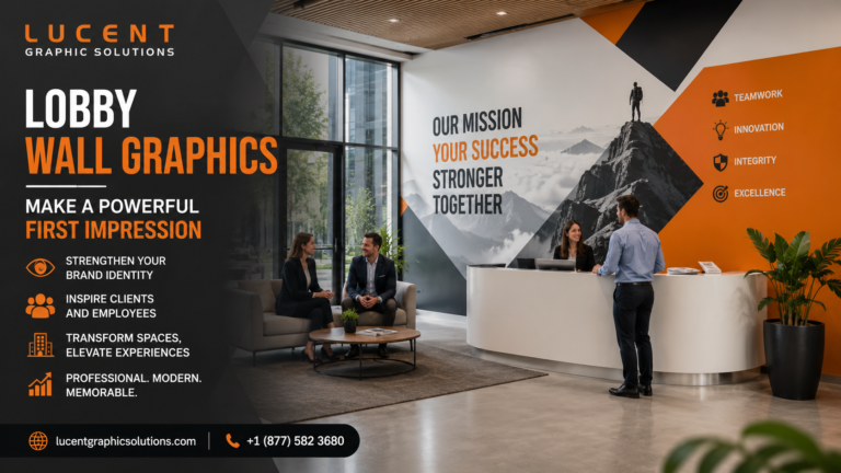 Lobby wall graphics