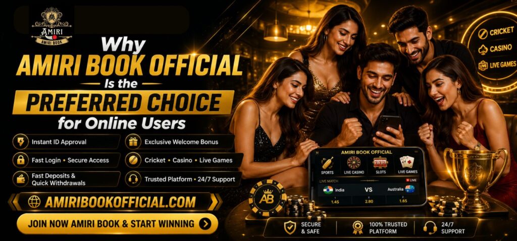 Amiri Book Official preferred choice offering secure online betting ID registration.