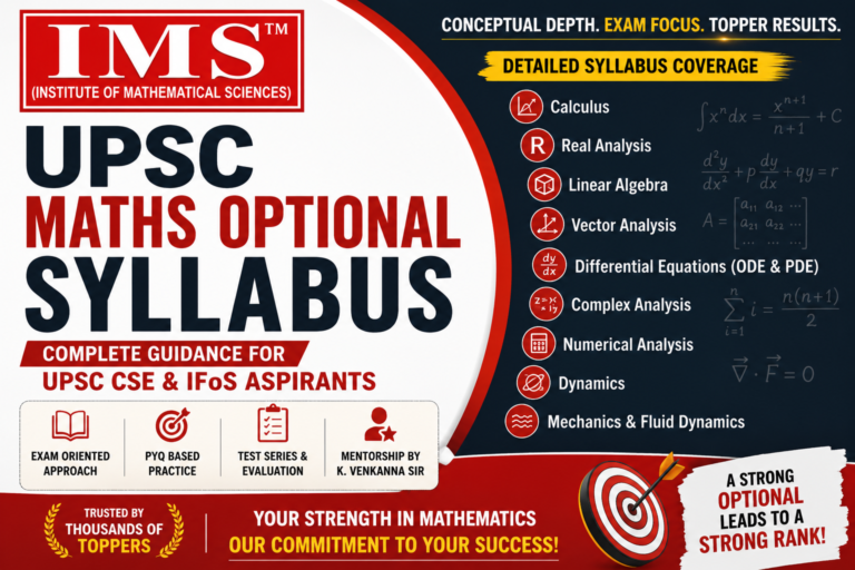 upsc maths optional syllabus