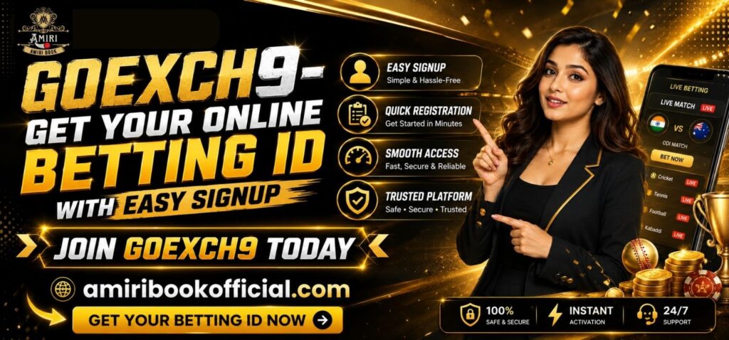 Get Goexch9 betting ID through simple registration