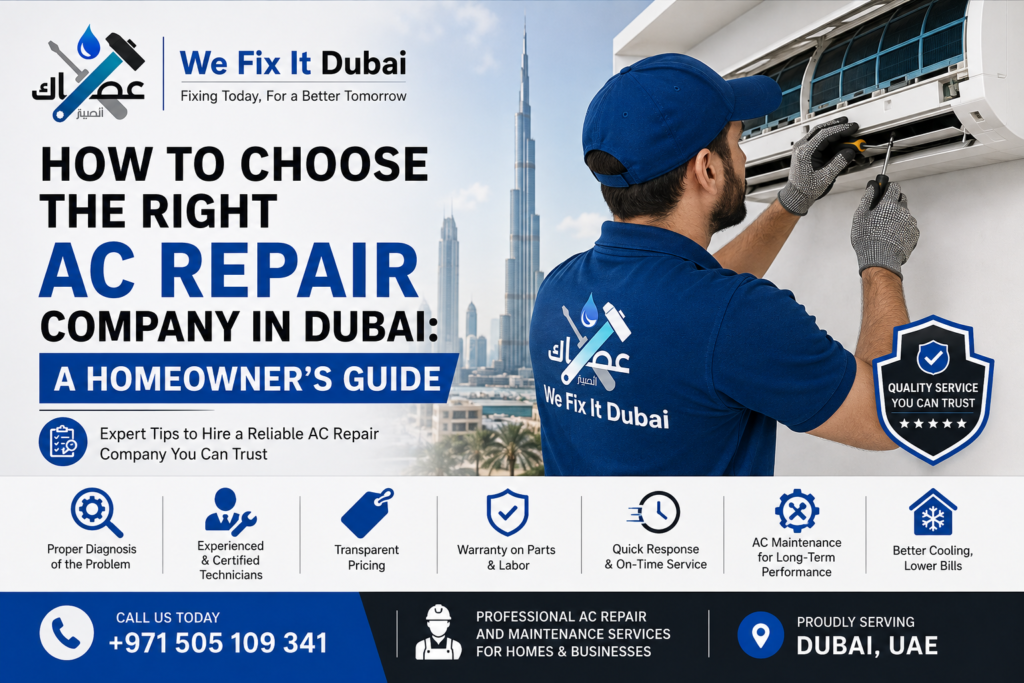 How to Choose the Right AC Repair Company in Dubai.