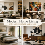 Modern Home Living With Art, Furniture And Decor