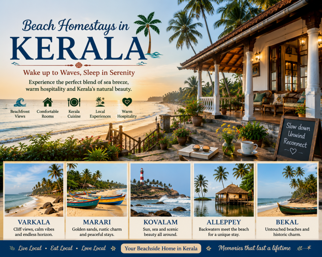 Beach homestays in Kerala