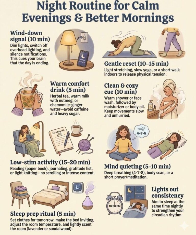 consistent evening routine for better sleep habits
