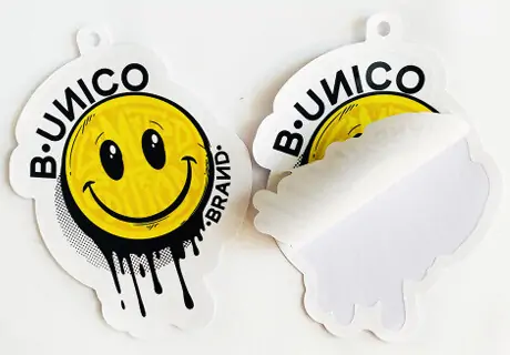 Custom Hang Tag Stickers