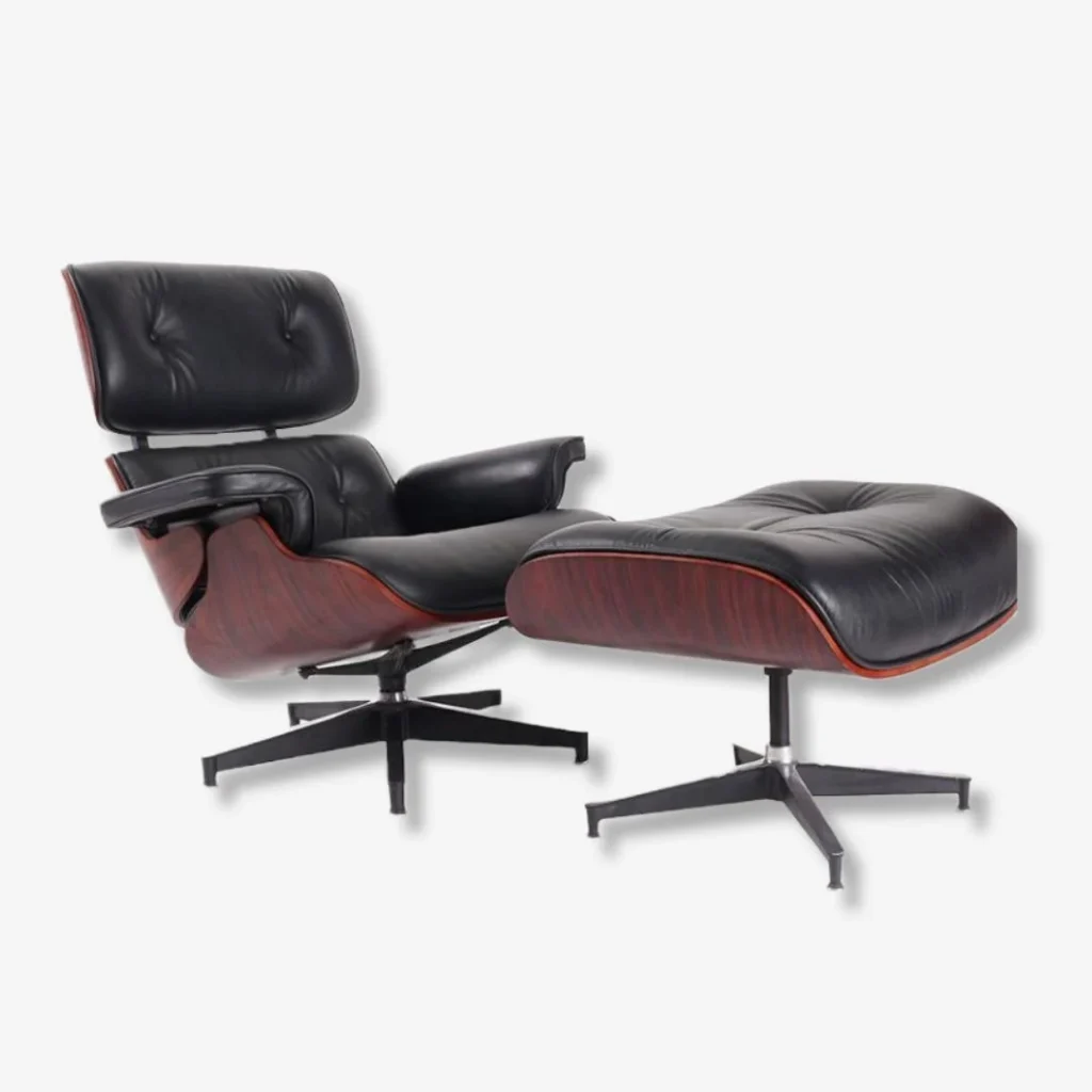 lounge-chair-ray-eames-dark-rosewood-black-front-view