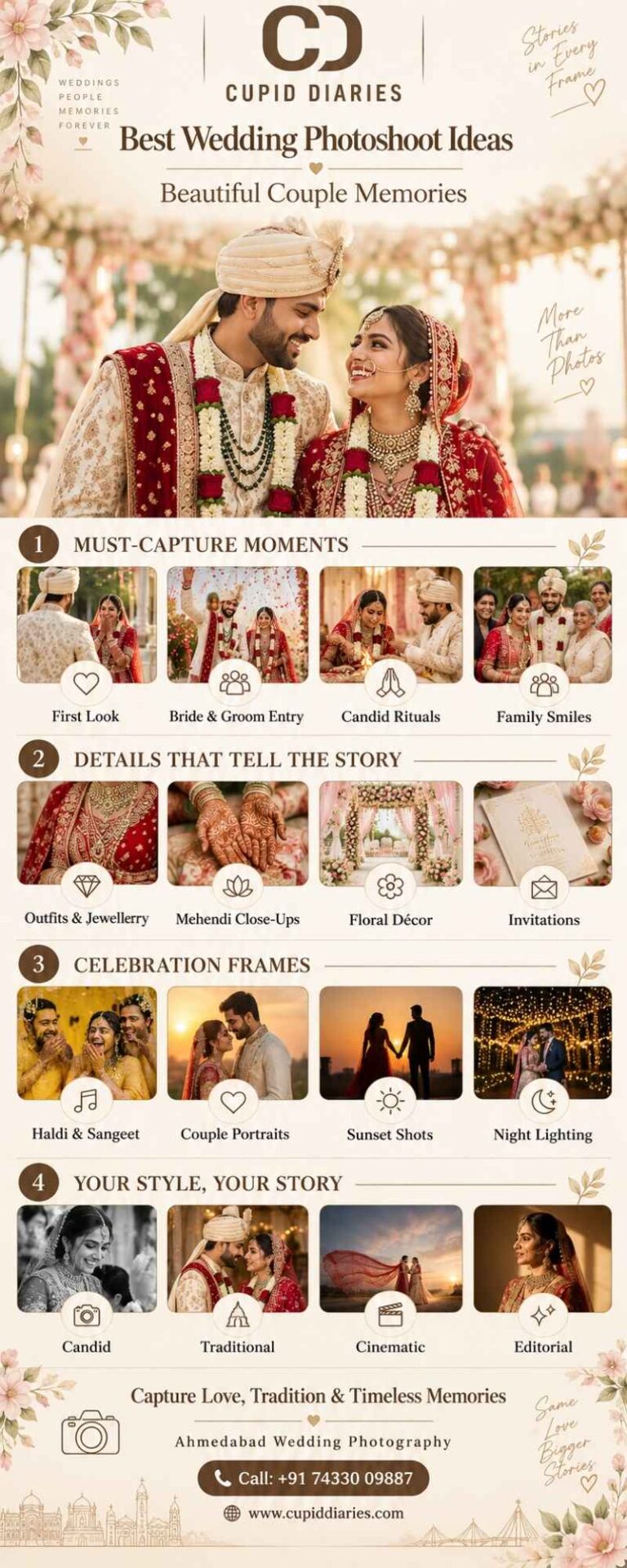Best Wedding Photoshoot Ideas for Beautiful Couple Memories – Cupid Diaries